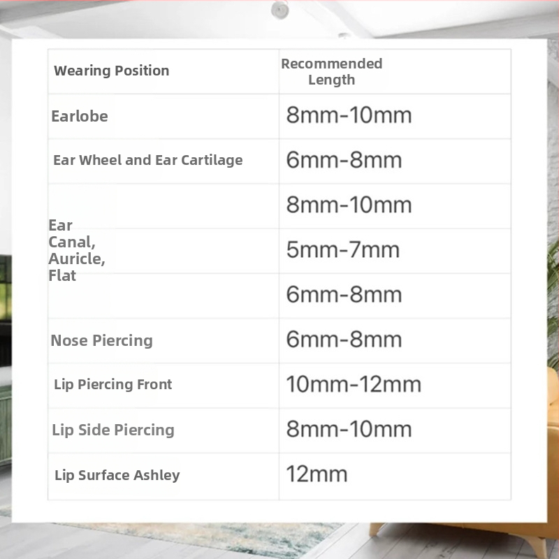 Implantacijos titano lydinio piercing papuošalai — vidinė spiralinė geometrinė adata, poliruotas paviršius, G23 titano grynumas