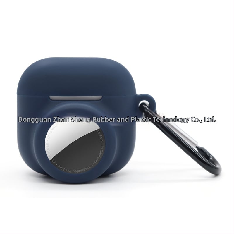 Силиконов защитен калъф за AirPods 4 и AirTag – 2-в-1, универсален, инжекционно формован