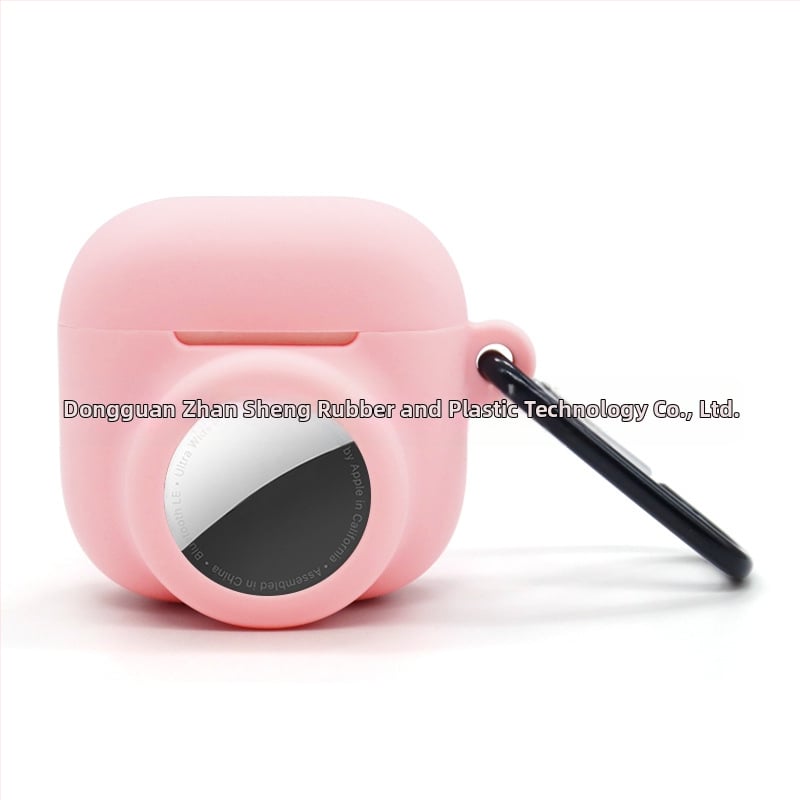 Силиконов защитен калъф за AirPods 4 и AirTag – 2-в-1, универсален, инжекционно формован