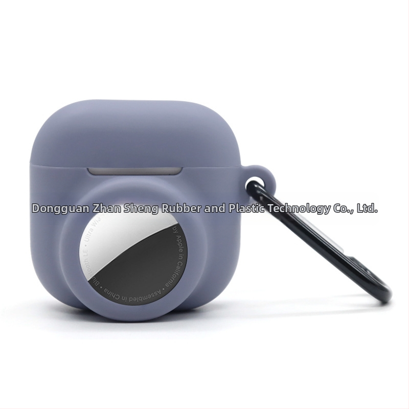 Силиконов защитен калъф за AirPods 4 и AirTag – 2-в-1, универсален, инжекционно формован