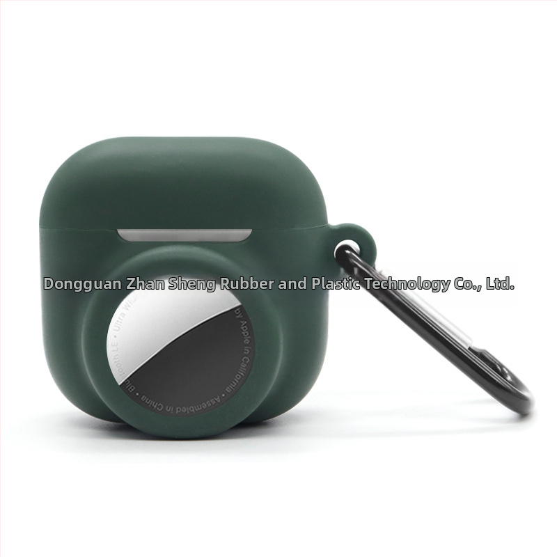 Силиконов защитен калъф за AirPods 4 и AirTag – 2-в-1, универсален, инжекционно формован