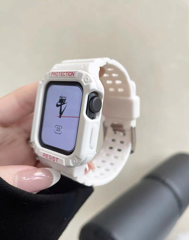 Защитен калъф за Apple Watch с интегриран дизайн на каишка, TPU материал, модерен стил