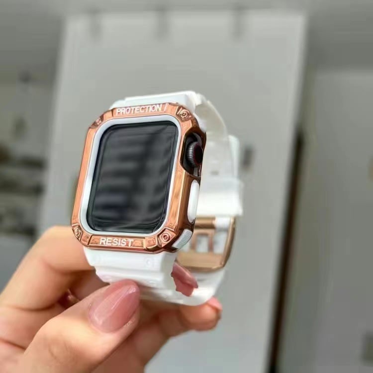Защитен калъф за Apple Watch с интегриран дизайн на каишка, TPU материал, модерен стил