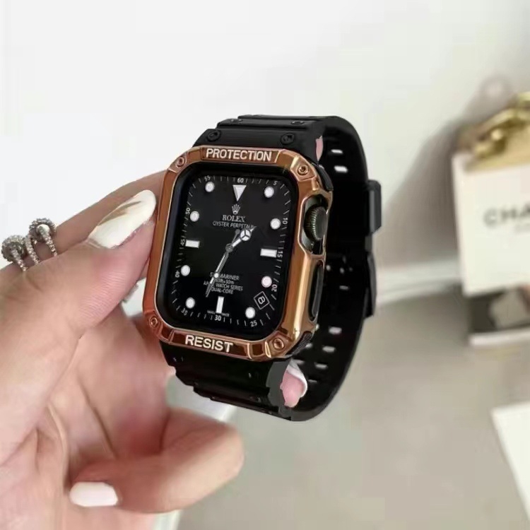 Защитен калъф за Apple Watch с интегриран дизайн на каишка, TPU материал, модерен стил