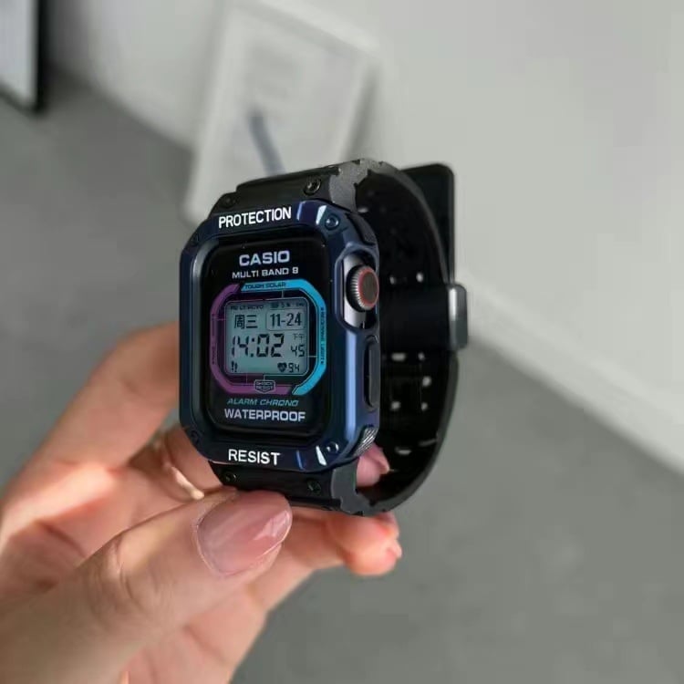 Защитен калъф за Apple Watch с интегриран дизайн на каишка, TPU материал, модерен стил