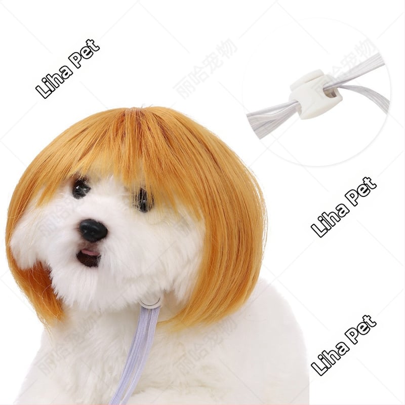 Liha Perucă pentru animale de companie (pisici și câini), stil desen animat, material: sârmă rezistentă la temperaturi înalte, utilizare universală