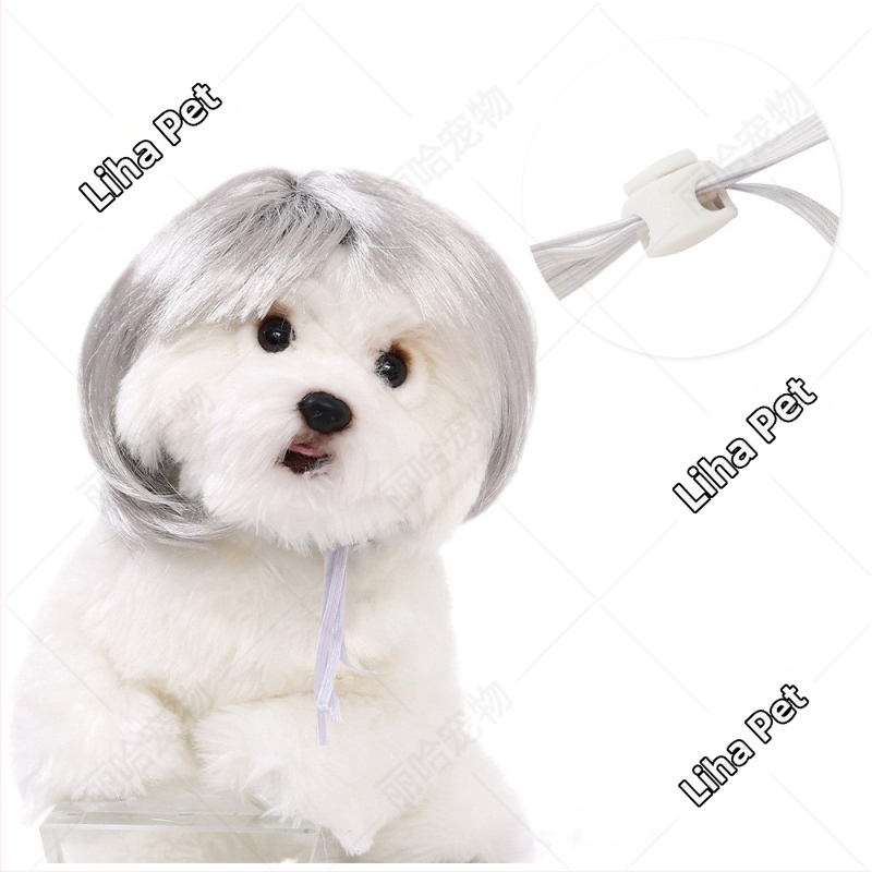 Liha Perucă pentru animale de companie (pisici și câini), stil desen animat, material: sârmă rezistentă la temperaturi înalte, utilizare universală