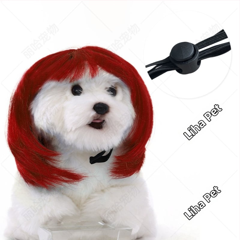 Liha Perucă pentru animale de companie (pisici și câini), stil desen animat, material: sârmă rezistentă la temperaturi înalte, utilizare universală