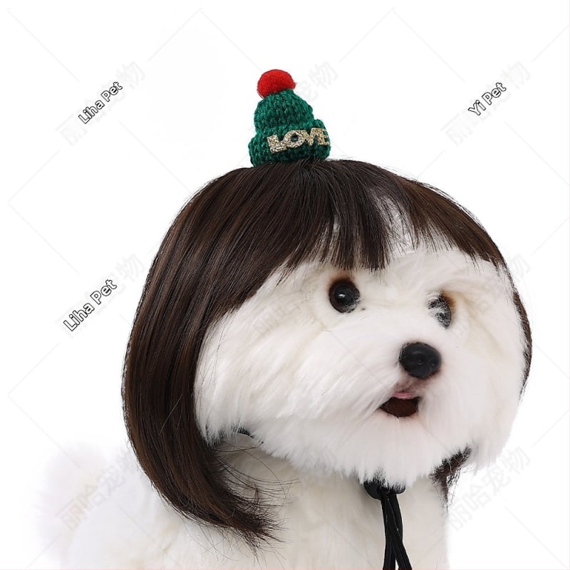 Liha Perucă pentru animale de companie (pisici și câini), stil desen animat, material: sârmă rezistentă la temperaturi înalte, utilizare universală