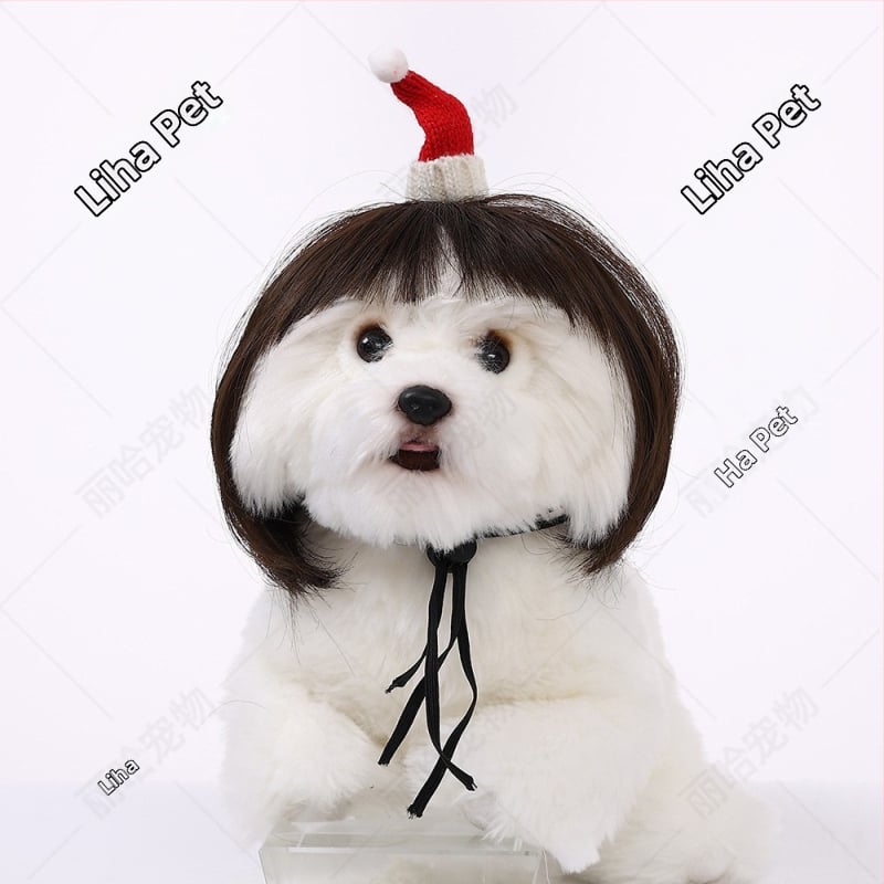 Liha Perucă pentru animale de companie (pisici și câini), stil desen animat, material: sârmă rezistentă la temperaturi înalte, utilizare universală