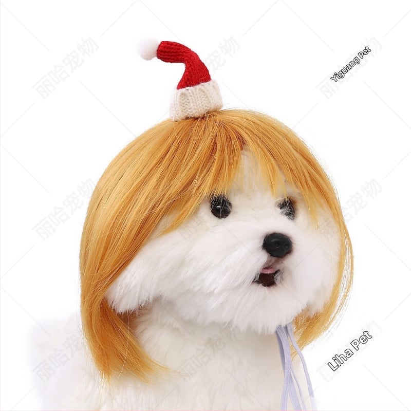 Liha Perucă pentru animale de companie (pisici și câini), stil desen animat, material: sârmă rezistentă la temperaturi înalte, utilizare universală