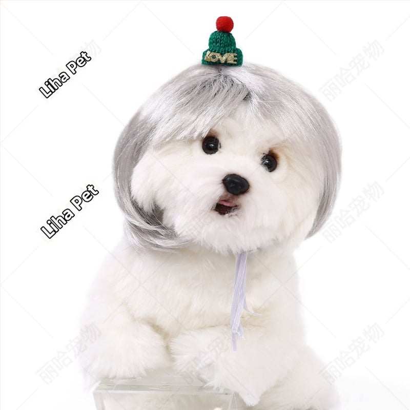 Liha Perucă pentru animale de companie (pisici și câini), stil desen animat, material: sârmă rezistentă la temperaturi înalte, utilizare universală
