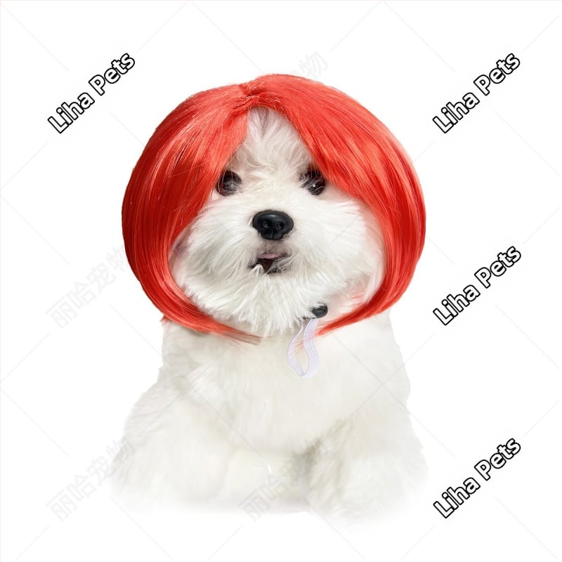 Liha Perucă pentru animale de companie (pisici și câini), stil desen animat, material: sârmă rezistentă la temperaturi înalte, utilizare universală