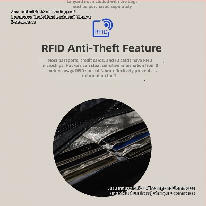 Geantă crossbody pentru documente bărbați – anti-furt, material PU, căptușeală din nylon, vară 2024