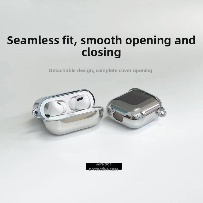 Kesida TPU elektroplaaditud kaitseümbris Apple juhtmevabade kõrvaklappide jaoks – üldine stiil, ühilduv Apple'iga