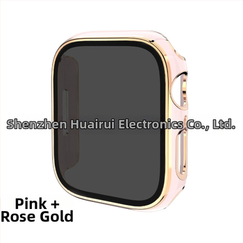 Apple Watch védőtok PC alapanyagból, magánéletvédelmi dizájnnal és elektroplatinált felülettel