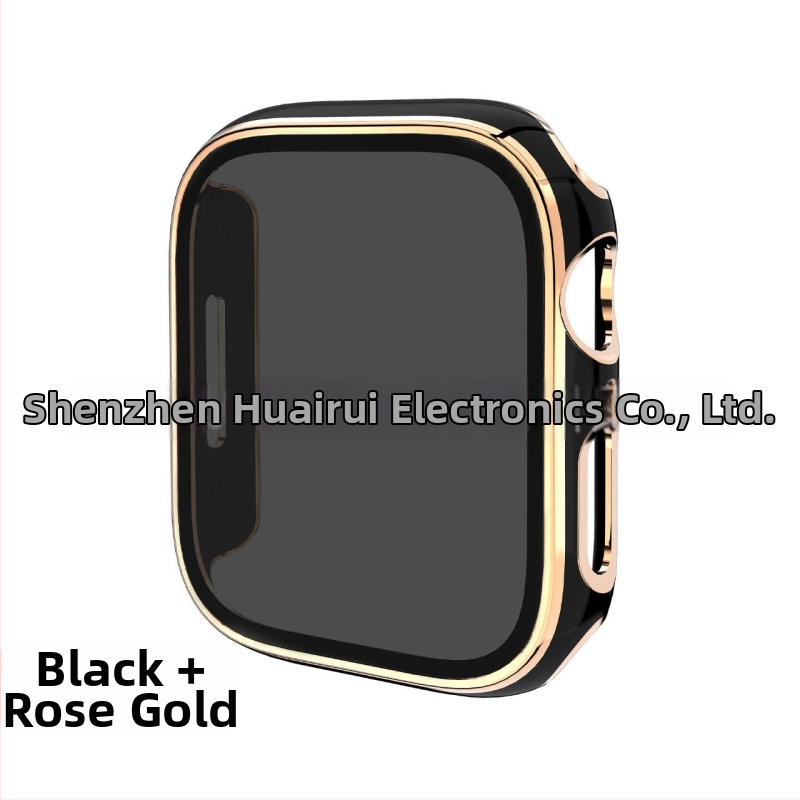 Apple Watch apsauginė dėžutė su privatumo apsauga ir PC korpusu su elektroplatinavimu