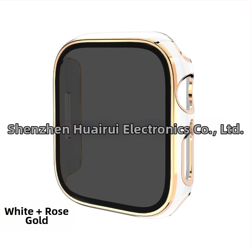 Apple Watch apsauginė dėžutė su privatumo apsauga ir PC korpusu su elektroplatinavimu