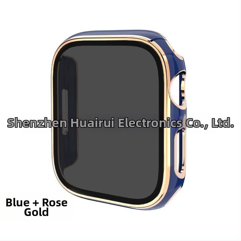 Apple Watch védőtok PC alapanyagból, magánéletvédelmi dizájnnal és elektroplatinált felülettel