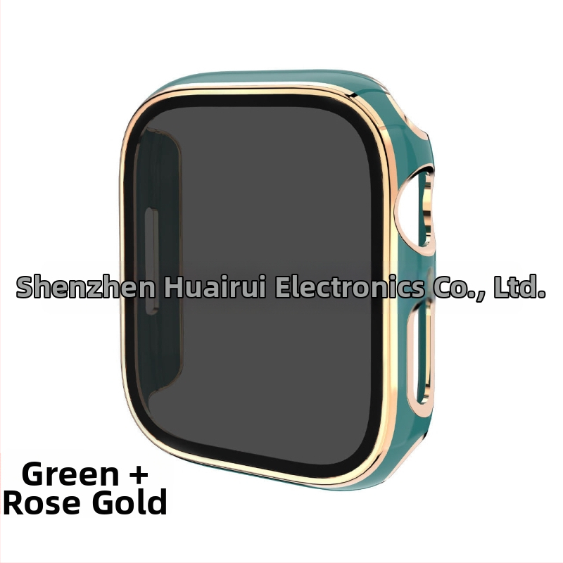 Apple Watch védőtok PC alapanyagból, magánéletvédelmi dizájnnal és elektroplatinált felülettel