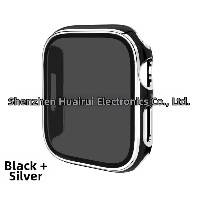 Apple Watch védőtok PC alapanyagból, magánéletvédelmi dizájnnal és elektroplatinált felülettel