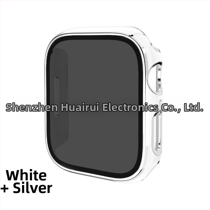 Apple Watch védőtok PC alapanyagból, magánéletvédelmi dizájnnal és elektroplatinált felülettel