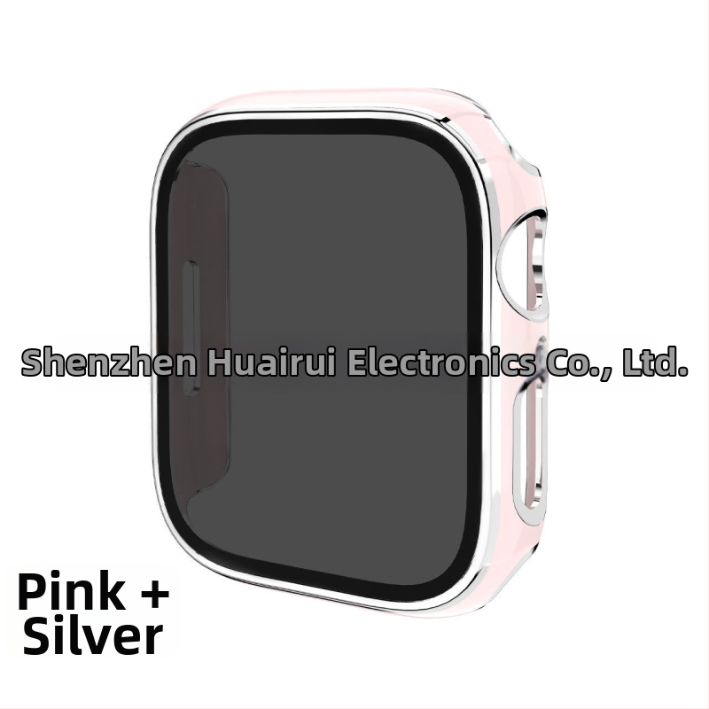 Apple Watch védőtok PC alapanyagból, magánéletvédelmi dizájnnal és elektroplatinált felülettel