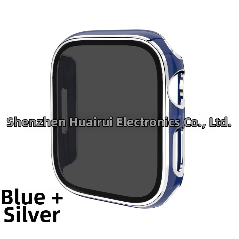 Apple Watch védőtok PC alapanyagból, magánéletvédelmi dizájnnal és elektroplatinált felülettel