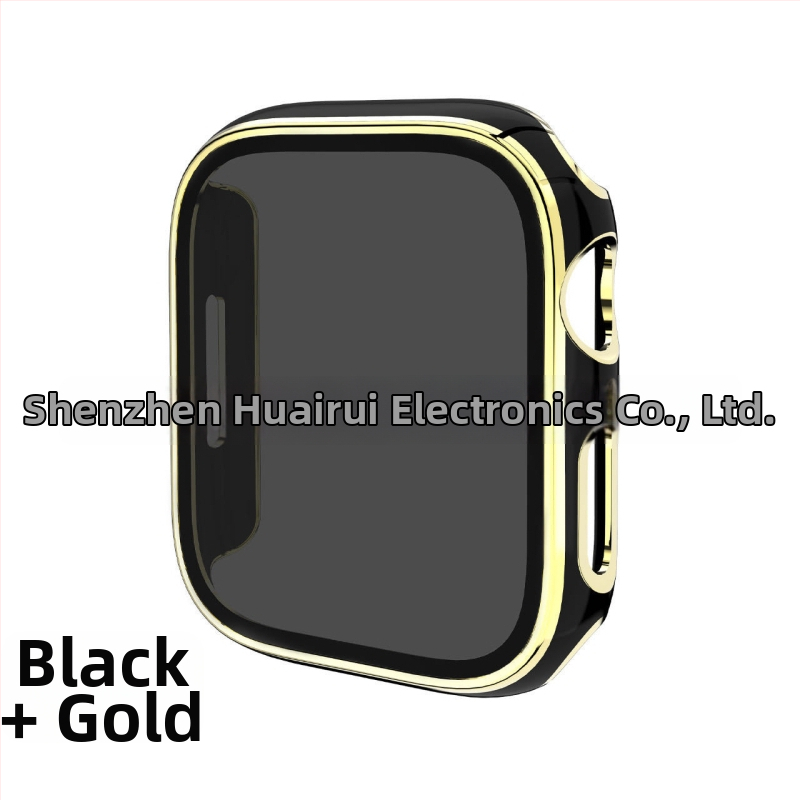 Apple Watch védőtok PC alapanyagból, magánéletvédelmi dizájnnal és elektroplatinált felülettel