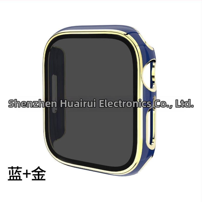 Apple Watch védőtok PC alapanyagból, magánéletvédelmi dizájnnal és elektroplatinált felülettel