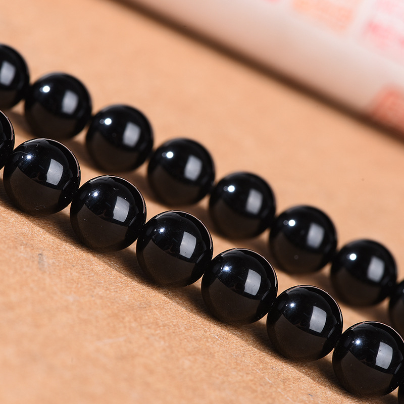 Prirodni obsidijan granule za DIY nakit, 8A crni zlatni obsidijan, poluproizvodi