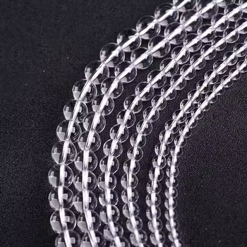 Prirodne bijele kristalne slobodne perle, 10 mm, polugotovi za DIY nakit, okrugli perli