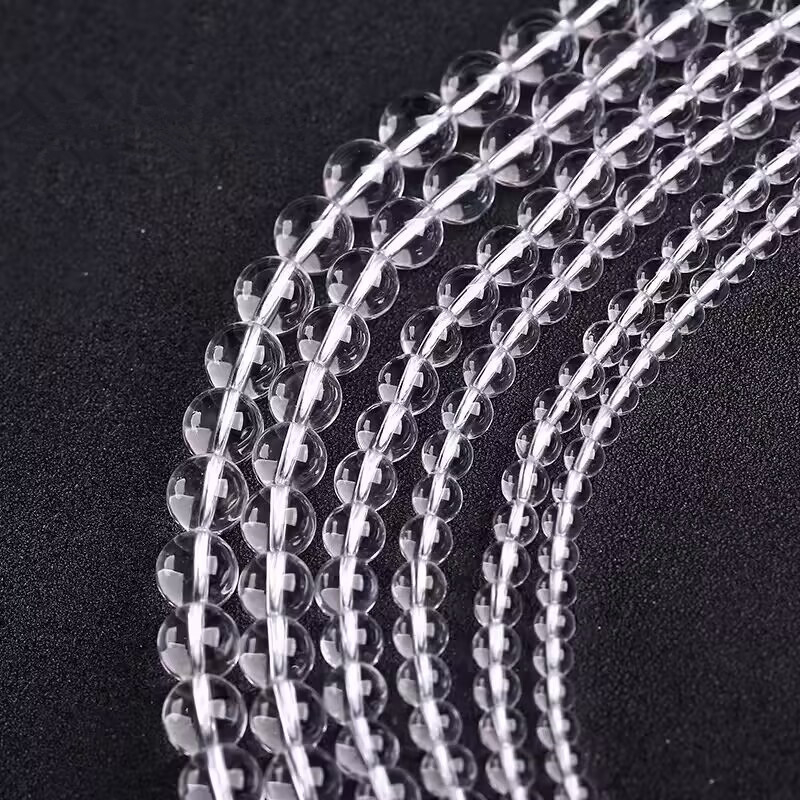 Prirodne bijele kristalne slobodne perle, 10 mm, polugotovi za DIY nakit, okrugli perli