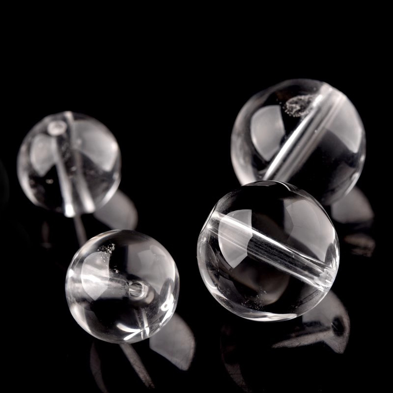 Prirodne bijele kristalne slobodne perle, 10 mm, polugotovi za DIY nakit, okrugli perli