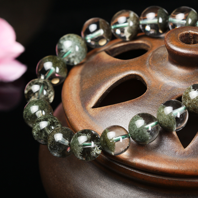 Βραχιόλι με λευκές χάντρες κρυστάλλων, εξαρτήματα από ασήμι 925, χωρίς πλευρικούς λίθους, κουτί δώρου