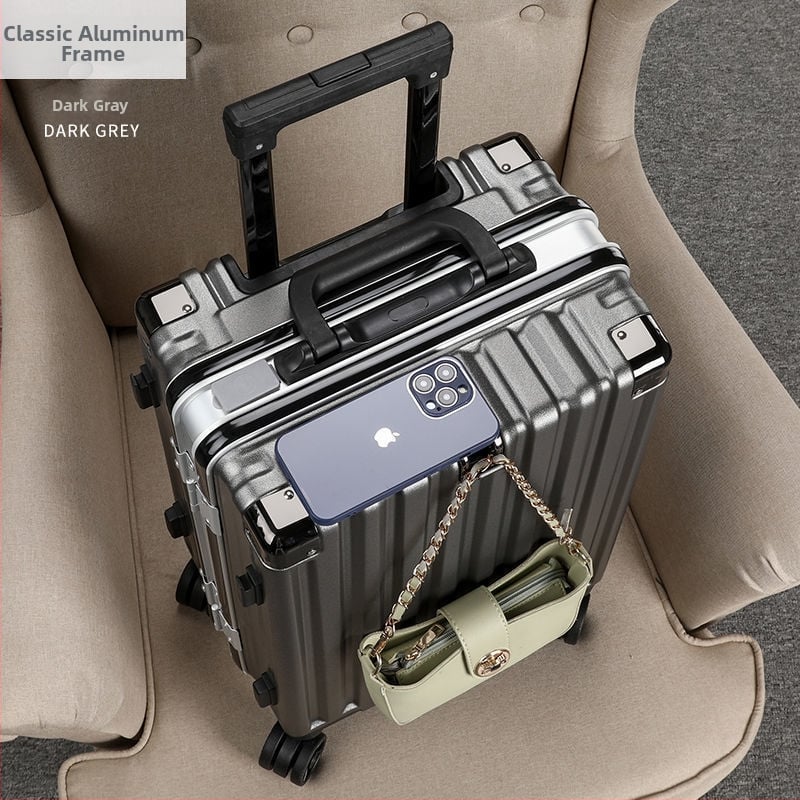 Putni kofer s karbonskim tijelom i aluminijskim okvirom, otvaranje na zatvarač, vodootporan, s proširivim slojem