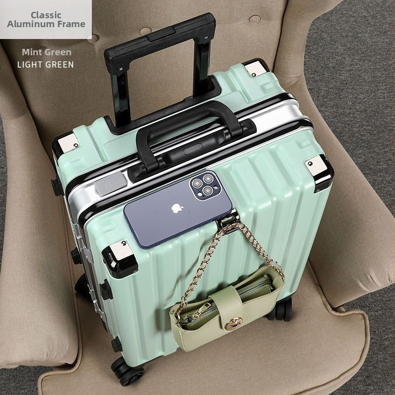 Putni kofer s karbonskim tijelom i aluminijskim okvirom, otvaranje na zatvarač, vodootporan, s proširivim slojem