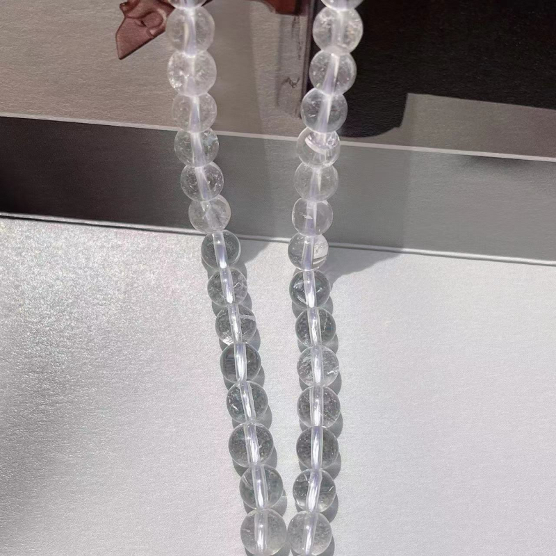 Prirodne bijele kristalne perle, 8 mm okrugle perle za narukvicu i ogrlicu, labave perle od kristala
