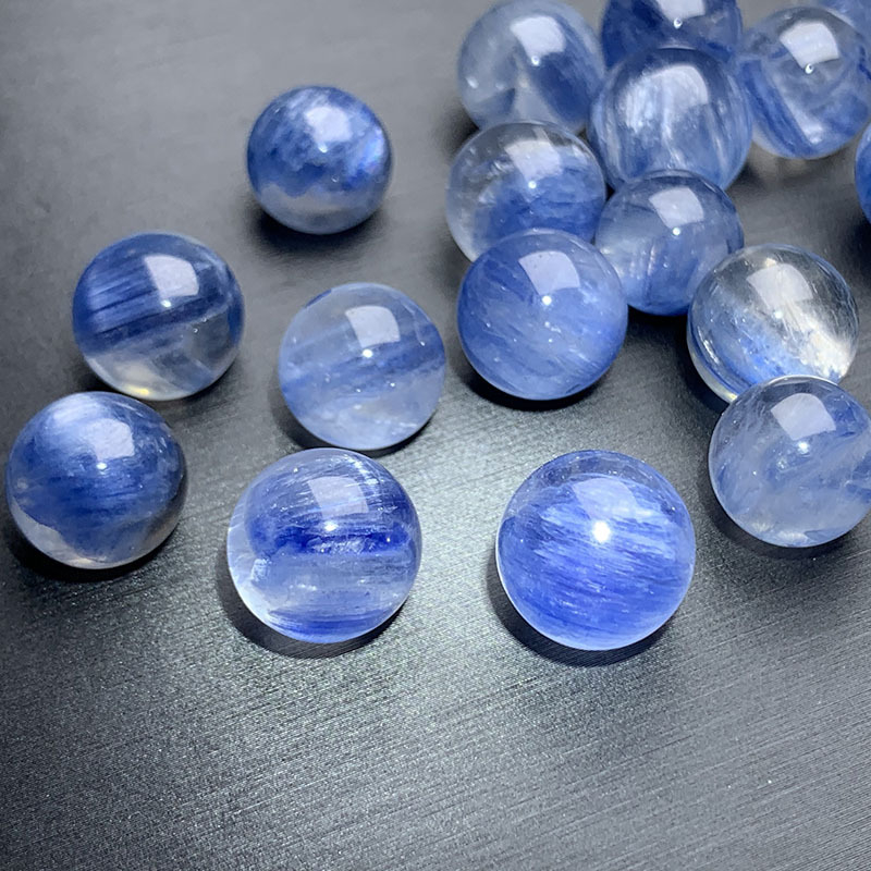 12 mm plave kristalne perle, polu završene, okrugle, s drakonskim uzorkom, svjetlucave