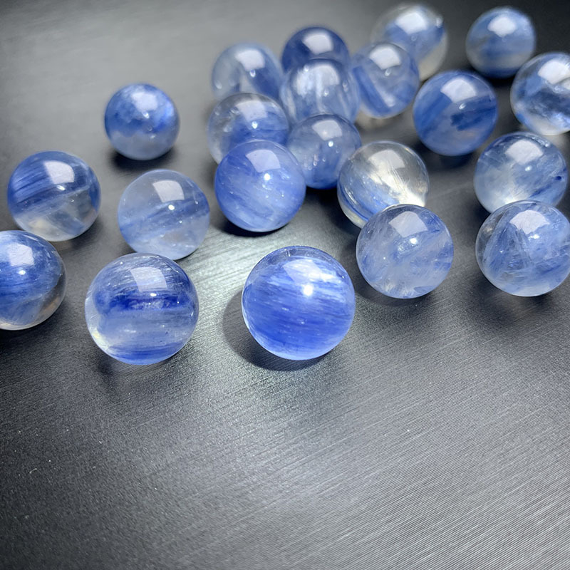 12 mm plave kristalne perle, polu završene, okrugle, s drakonskim uzorkom, svjetlucave