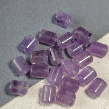 Χάντρες βαρελάκι από αμέθιστο για DIY Κοσμήματα — Χάντρες από αμέθιστο κρύσταλλο, Συσκευασία χύδην, Κατάλληλες για βραχιόλια και κολιέ, Μάρκα: Late Summer Girl