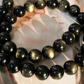 Perle obsidijana za DIY nakit – poluproizvodi, okrugle perle, umjetna obrada, marka Yan Zhitian