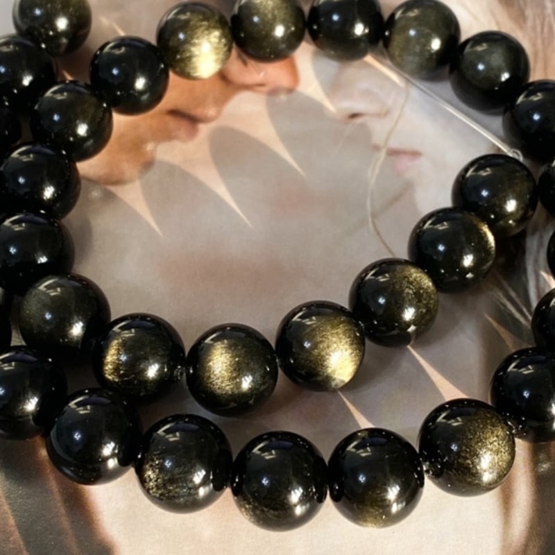 Perle obsidijana za DIY nakit – poluproizvodi, okrugle perle, umjetna obrada, marka Yan Zhitian