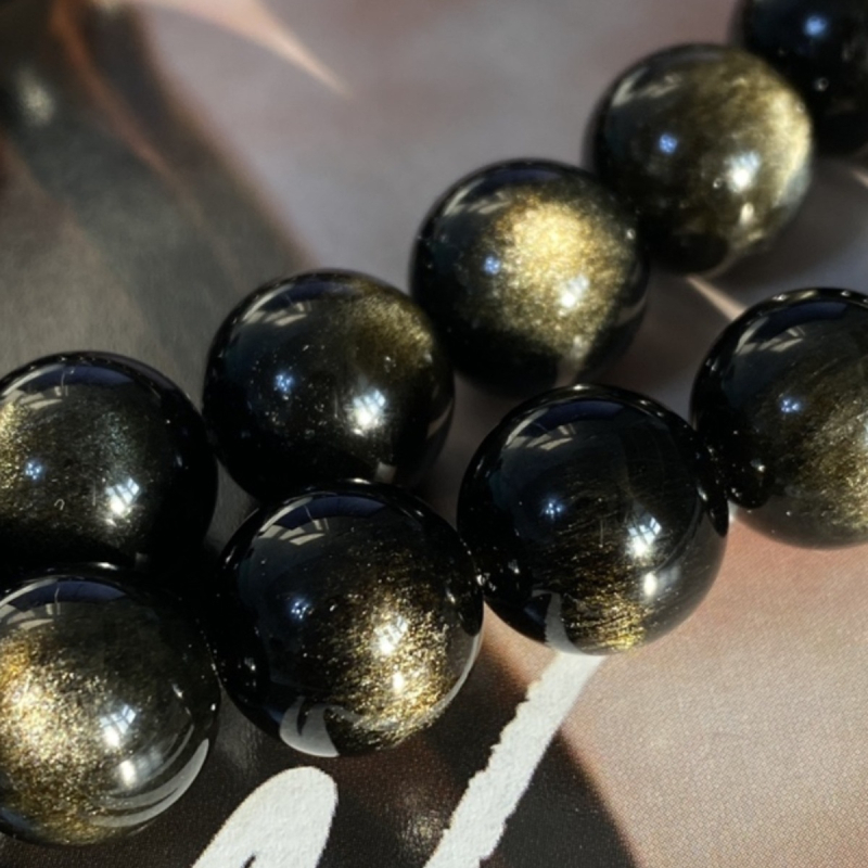 Perle obsidijana za DIY nakit – poluproizvodi, okrugle perle, umjetna obrada, marka Yan Zhitian