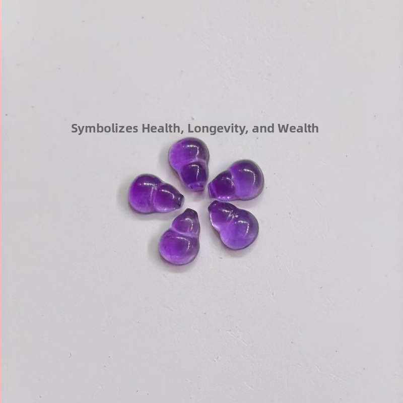 Ametisto gourdo DIY papuošalų dalys apyrankėms ir grandinėlėms, kinų stilius, kilmė Shanwei, 2025 m. vasara