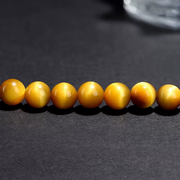 Prirodne zlatno tigrovo oko perle – slobodne perle, okrugle tigrovo oko perle, poluproizvodi za DIY Buddha nakit
