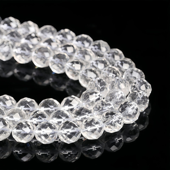 Κρυστάλλινα χάντρες με 64 όψεις - ελεύθερες χάντρες, ημιτελή εξαρτήματα DIY κοσμημάτων, επεξεργασία: λείανση και γυάλισμα