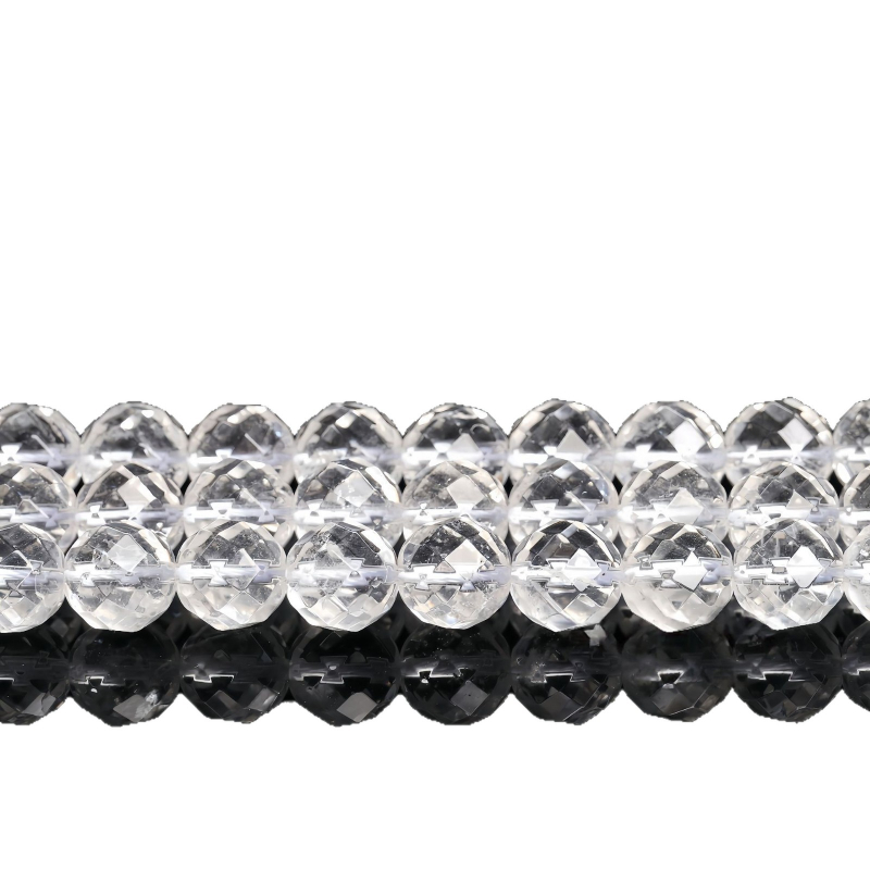 Κρυστάλλινα χάντρες με 64 όψεις - ελεύθερες χάντρες, ημιτελή εξαρτήματα DIY κοσμημάτων, επεξεργασία: λείανση και γυάλισμα