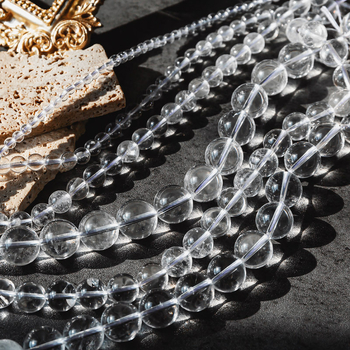 Σκόρπια χάντρες από λευκό κρύσταλλο | DIY στυλ, μάρκα Cloud Clear Crystal, με κορδόνι, χύδην συσκευασία