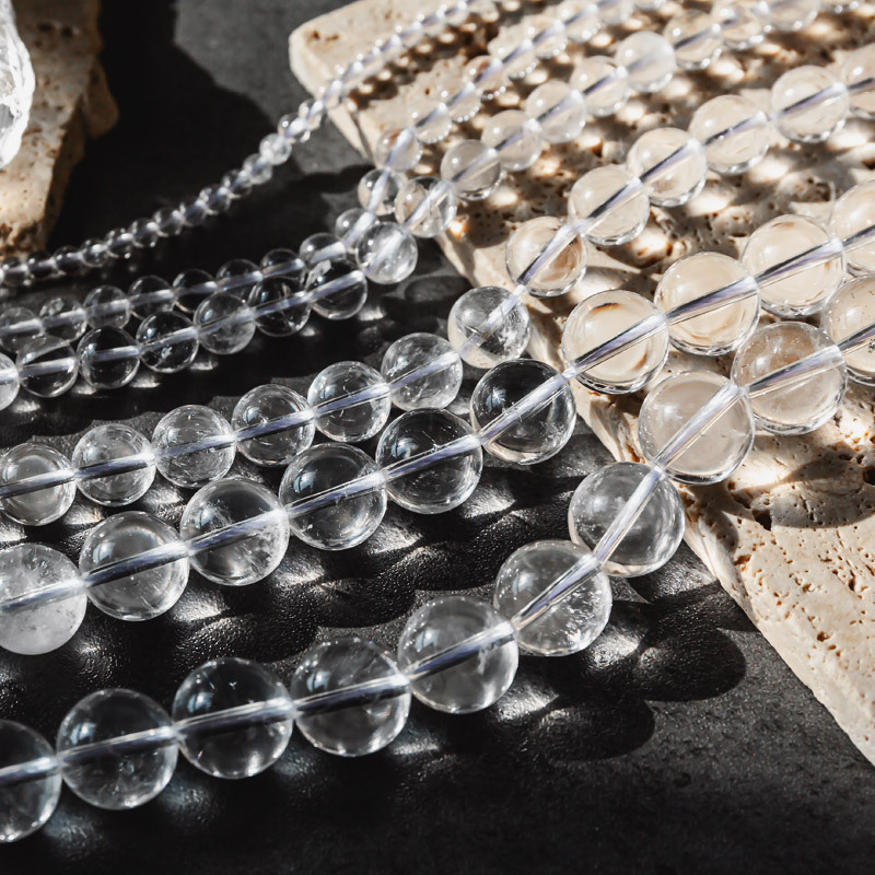 Σκόρπια χάντρες από λευκό κρύσταλλο | DIY στυλ, μάρκα Cloud Clear Crystal, με κορδόνι, χύδην συσκευασία